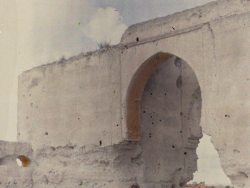 FRSFP_0821IM_A_46 - Remparts de Mekn&amp;egrave;s,&amp;nbsp;[Maroc], 1921. verre autochrome, 9 x 12 cm